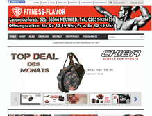 Tablet Screenshot of fitness-flavor.de